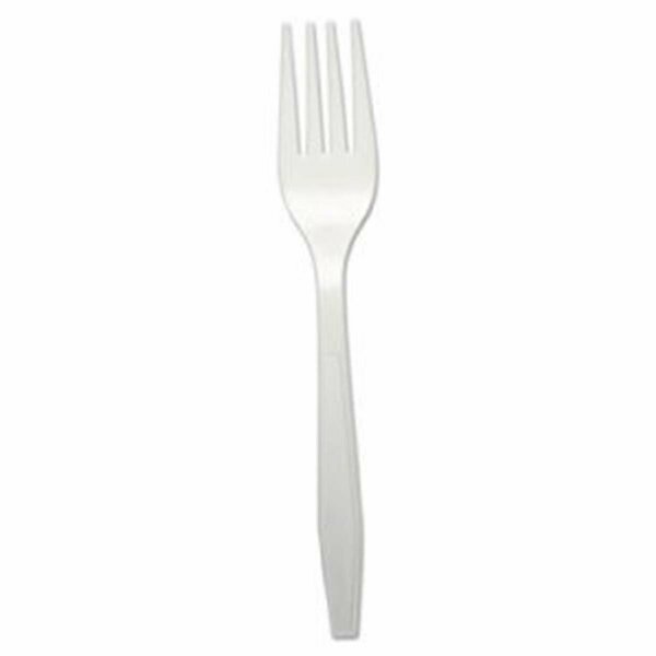Razoredge BWK Heavyweight Polypropylene Cutlery, Fork, White RA3204878